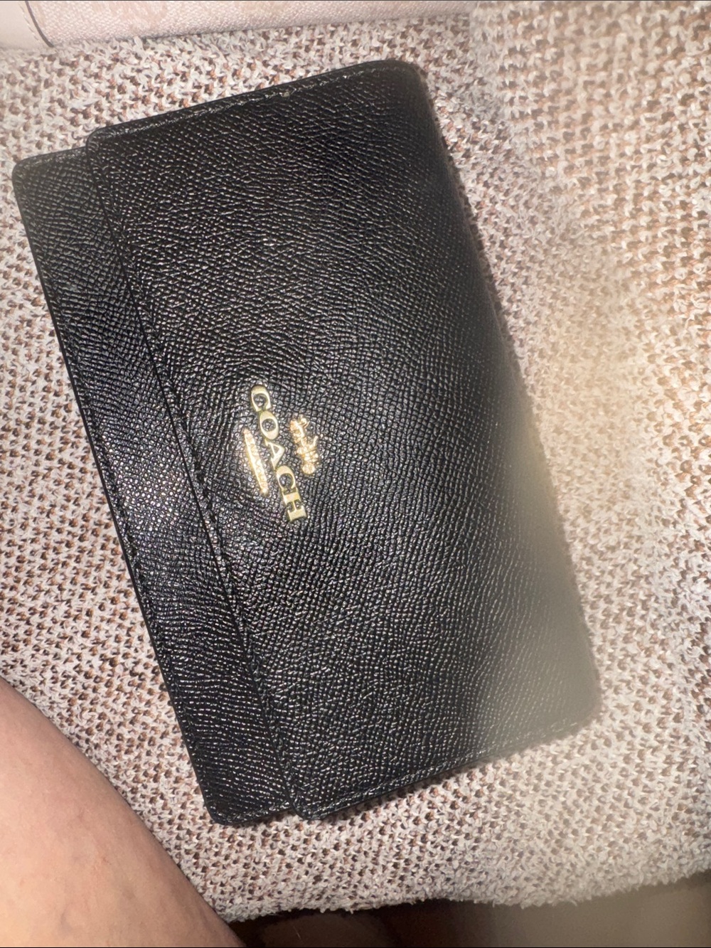 Coach Black Leather belt bag/crossbody bag